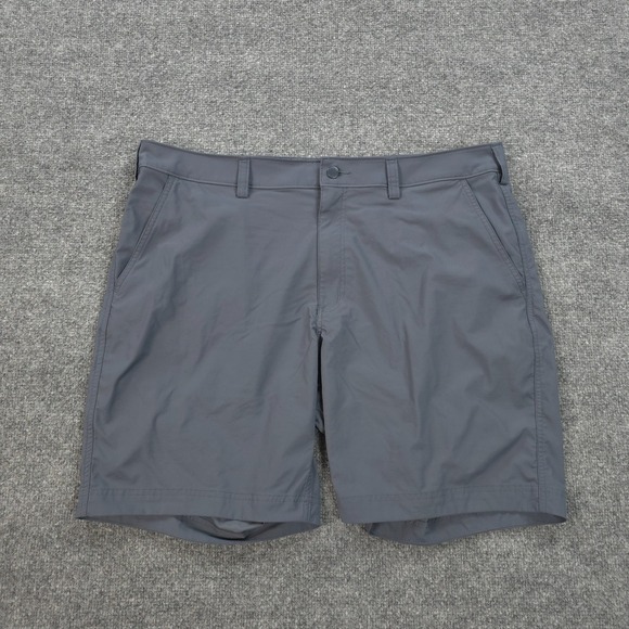 Duluth Trading Shorts Mens 40 Grey Armachillo Chino Stretch Hike Camp Outdoors - Picture 1 of 13
